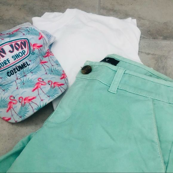 Adorable American Eagle Mint Shorts - Picture 6 of 10